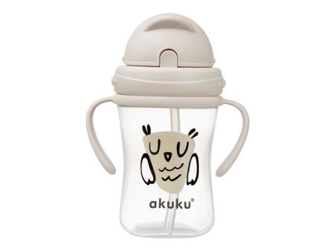 AKUKU A0204 Bidon z chowaną słomką SOWA