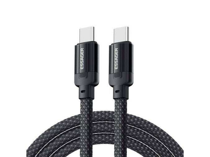 USB-C to USB-C cable, Essager, EXCTT1-YS01-P, 100W, 1m (black)