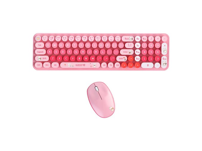 MOFI Baby Bear Wireless Keyboard + Mouse Set (pink)