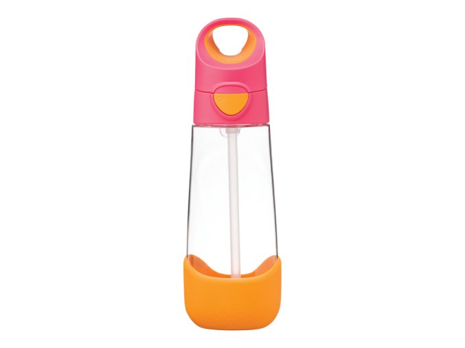 B.BOX BB00221 Butelka na wodę tritanowa ze słomką 600 ml Strawberry Shake