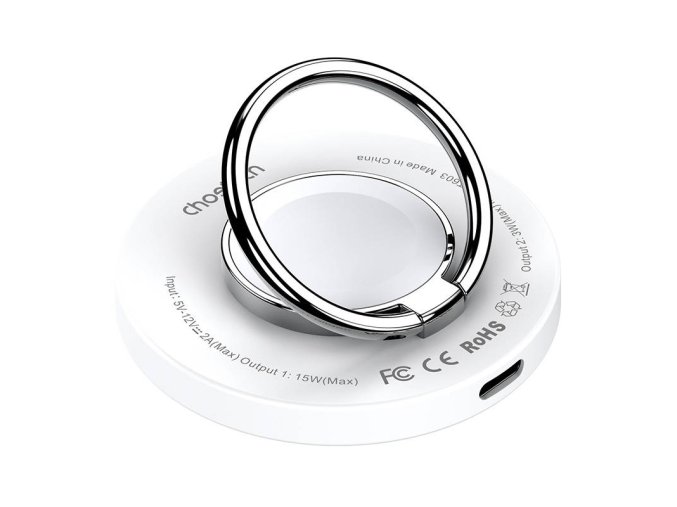Wireless charger 2-in-1 Choetech T603-F, holder (white)