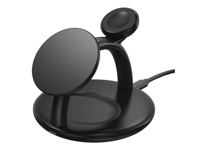 Holder with magnetic wireless charger 3in1 Choetech T587-F for Apple iPhone/Airpods/Apple Watch 15W/5W/2,5W