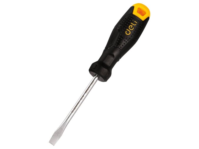 Šroubovák s drážkou 5x75mm Deli Tools EDL6250751 (černý)