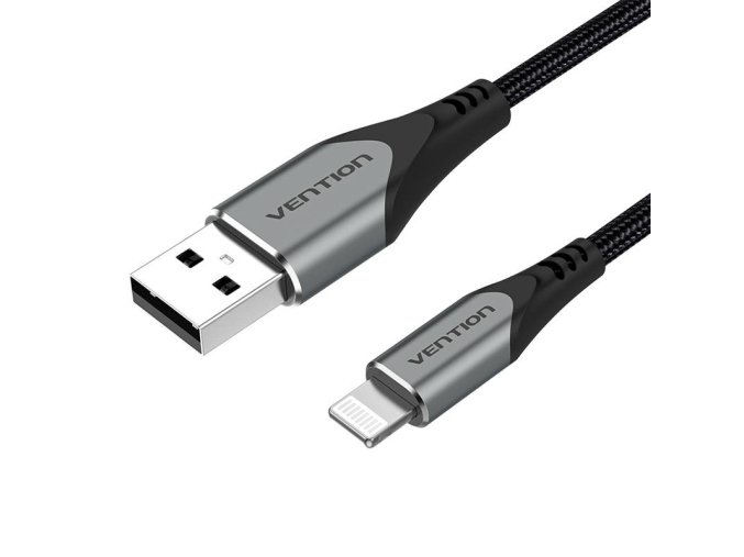 Cable USB 2.0 to Lightning, Vention LABHF 2.4A 1m (Gray)