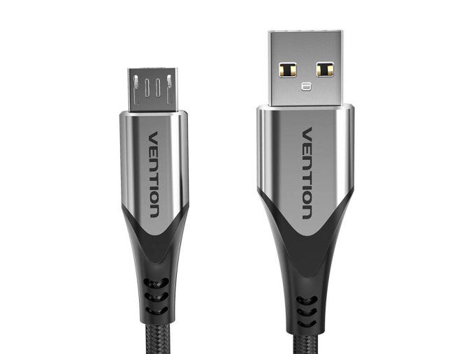 Cable USB 2.0 A to Micro USB Vention COAHD 3A 0,5m gray