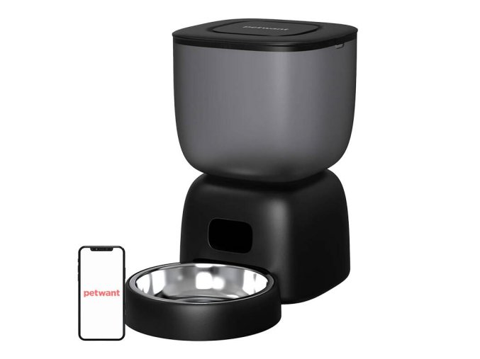 Petwant F14 WIFI Automatic Feed Dispenser Black