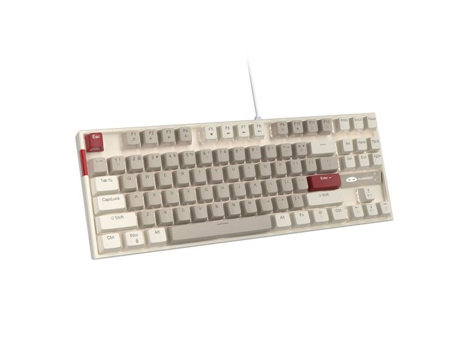 MageGee MK-STAR wired keyboard (retro white-gray)