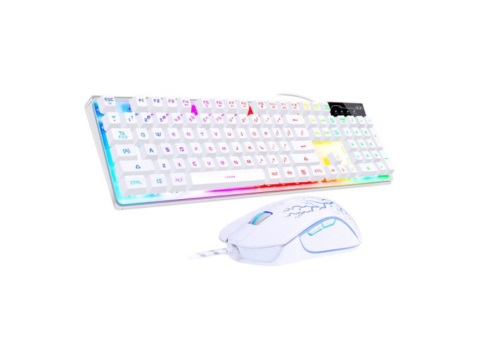 MageGee K1 wired keyboard + mouse set (white)