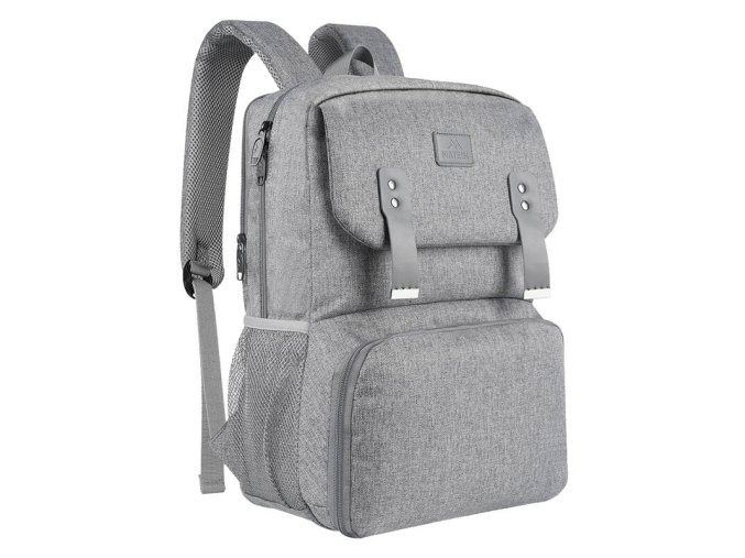 Batoh na notebook / taška na oběd 15,6'' Matein 1161 USB Grey