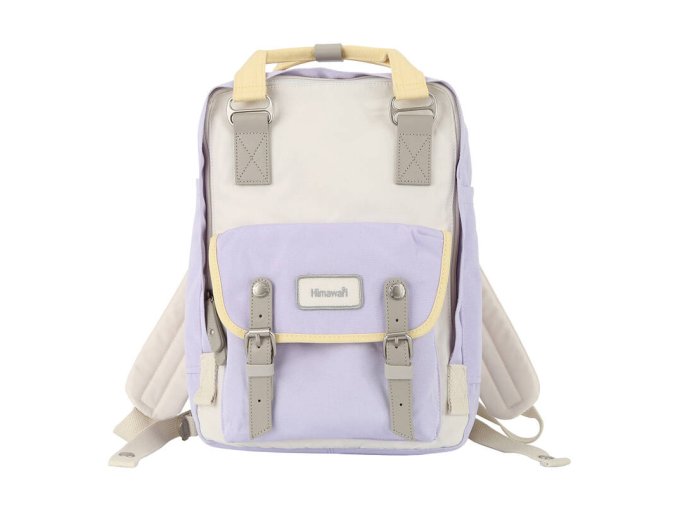 Batoh na notebook Himawari 194L 14'' (fialový a pískový)