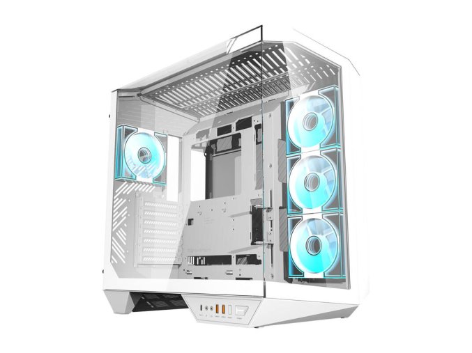 Počítačová skříň Darkflash DY470 se 4 ventilátory (bílá)