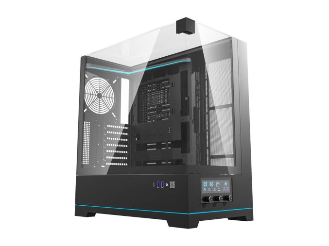 Počítačová skříň Darkflash DY450 bez ventilátorů (černá)