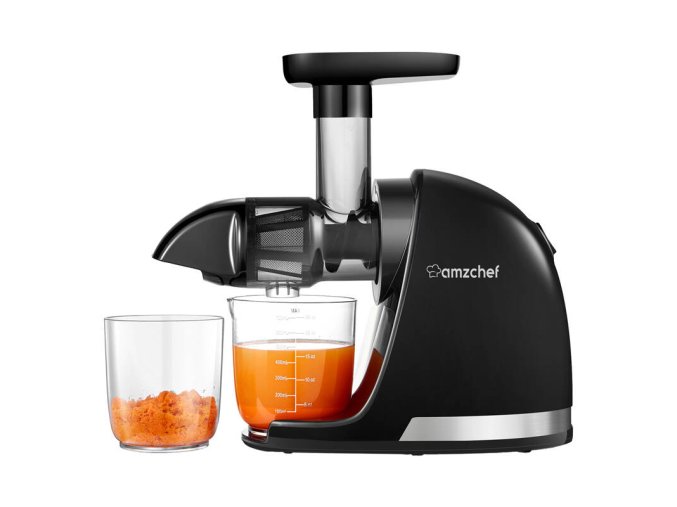 Pomalý odšťavňovač AMZCHEF 1501-BK-SM (černý)