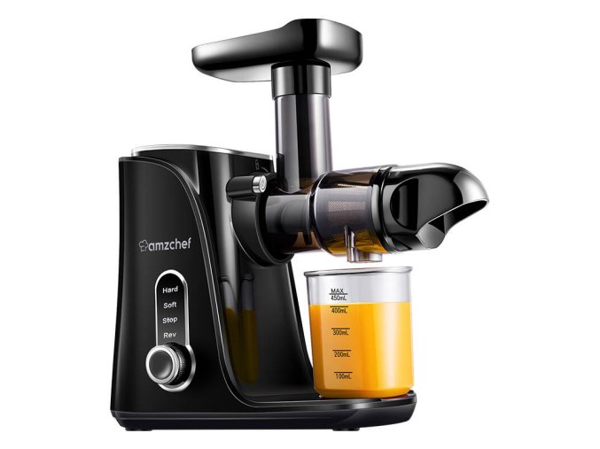 AMZCHEF GM3001-BK pomaloběžný odšťavňovač (černý)