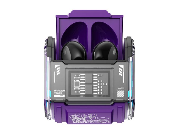 Sluchátka TWS Transformers MG-C03 (fialová)