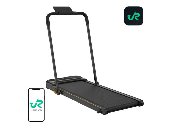 UREVO Strol 2E Smart 2 v 1 elektrický běžecký pás (černý)