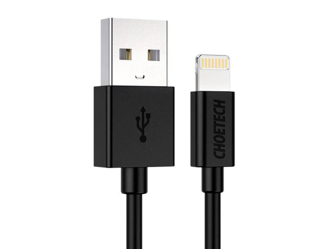 Kabel USB na Lightning Choetech IP0026,1,2 m (černý)