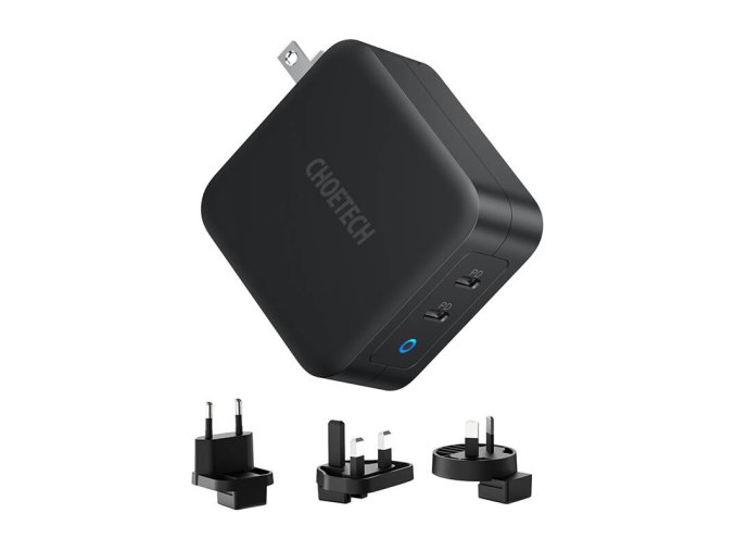 Choetech PD6008 2xUSB-C PD 100W GaN síťová nabíječka