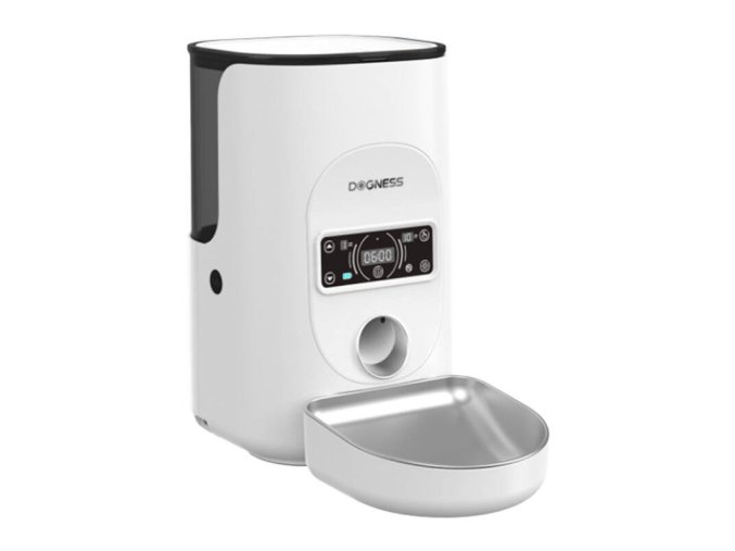 Dogness F17 4L smart food dispenser with stainless steel container (white)