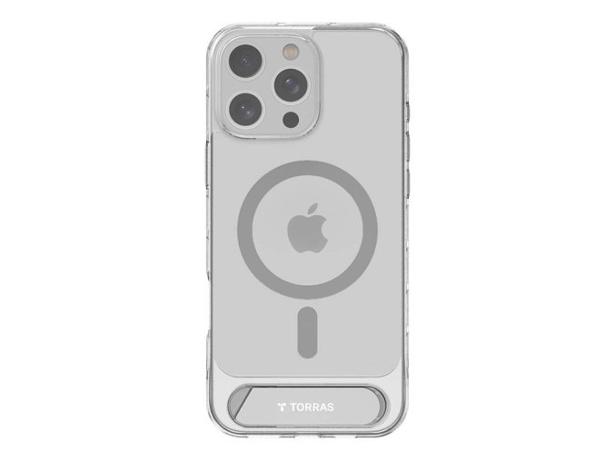 Torras Pstand Series Case for iPhone 16 Pro (Transparent)