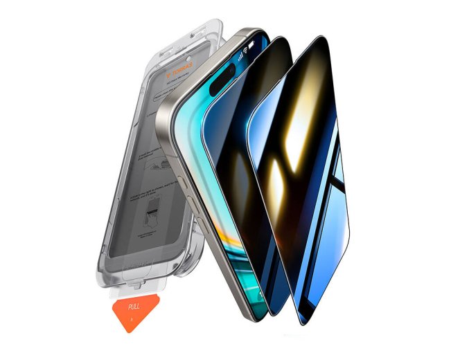 Tvrzené sklo Install Master Privacy Glass pro iPhone 16 Plus