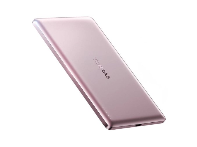 Mini powerbanka Torras 5000 mAh (růžová)