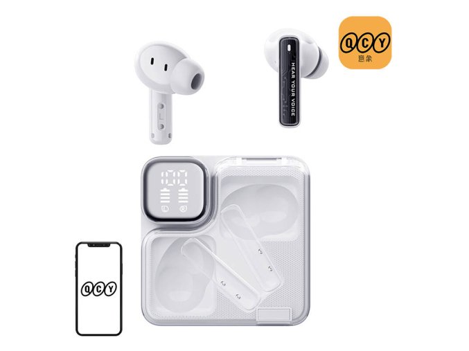 Sluchátka TWS QCY MeloBuds Neo T31 (bílá)