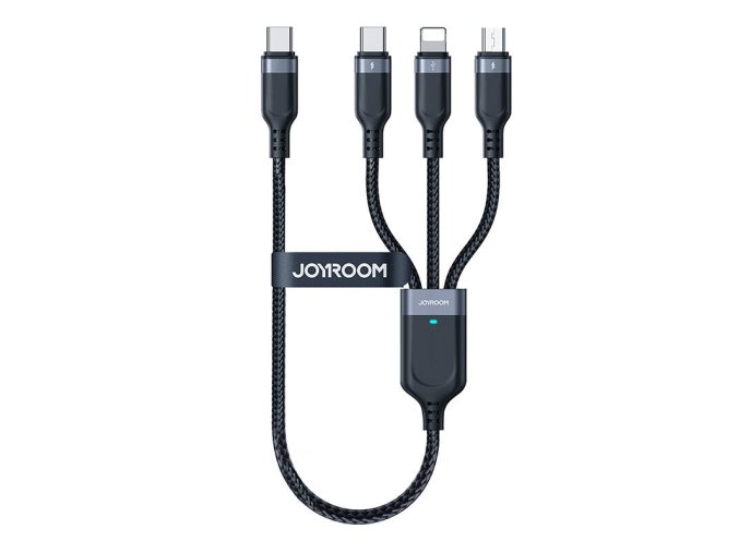 Multifunkční kabel USB na USB-C 2x Lightning Micro Joyroom S-A18