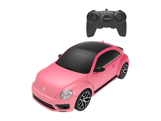 RASTAR R/C 1:24 Volkswagen Beetle auto na dálkové ovládání - změna barvy (růžové)