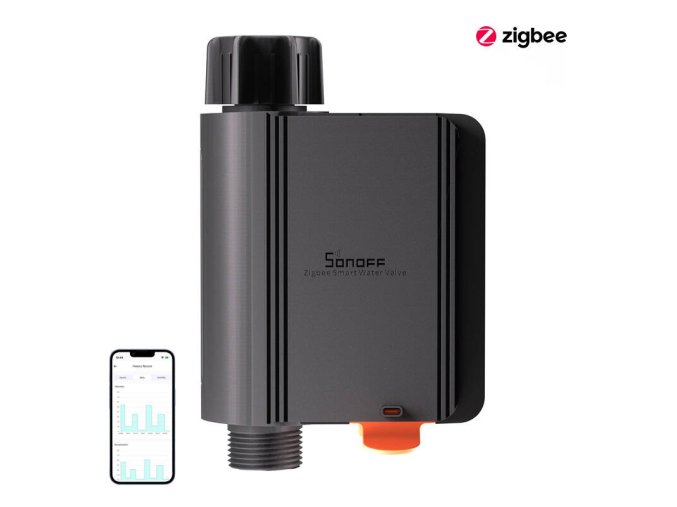Chytrý ZigBee ventil/měřič vody SONOFF SWV-BSP (3/4")