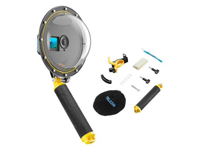 Waterpoof dome port Telesin for DJI Action 4 / 3