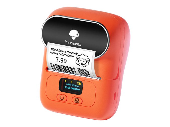 Přenosná tiskárna štítků Phomemo M110 (oranžová)