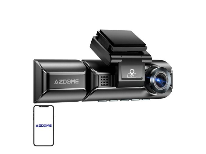 Azdome 550Pro Front camera 4K, rear camera 1080p and internal IR camera, WiFi 5G/2.4G, GPS, G-Sensor, USB-C + 64GB memory card