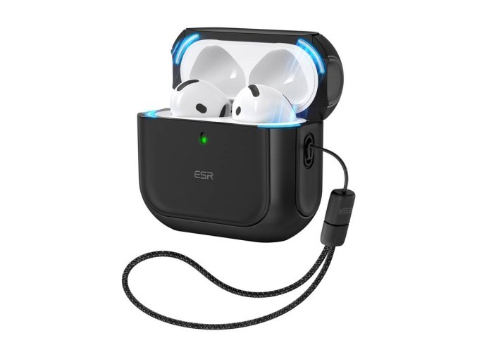 Pouzdro AirPods 4 Orbit Hybrid (černé)