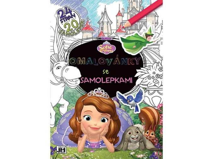 Omalovánky A4 se samolepkami Sofie První