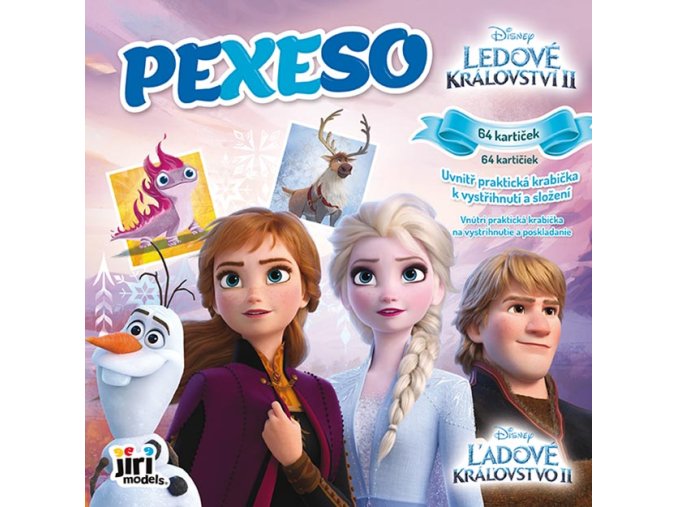Pexeso v sešitu Ledové království