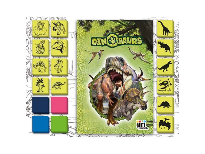 Zábavné razítkování Dinosauři