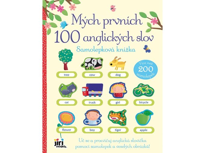 Samolepková knížka 100 anglických slov