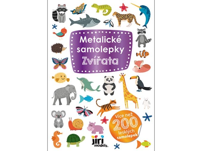 Metalické samolepky Zvířata