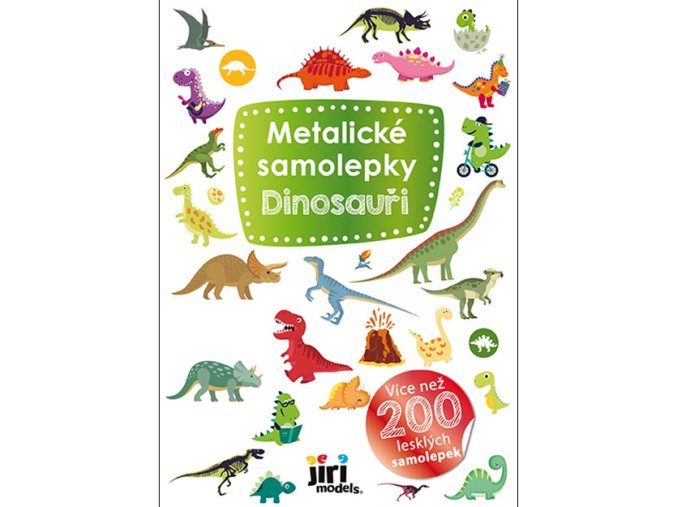 Metalické samolepky Dinosauři