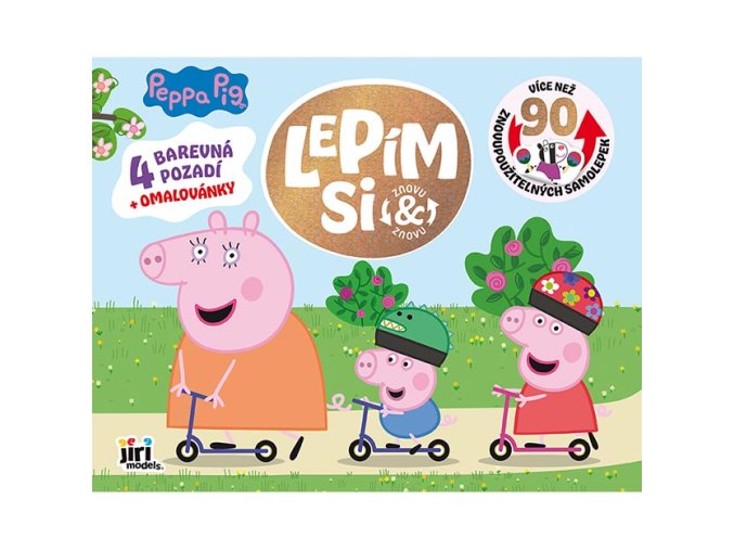 Lepím si znovu a znovu Prasátko Peppa