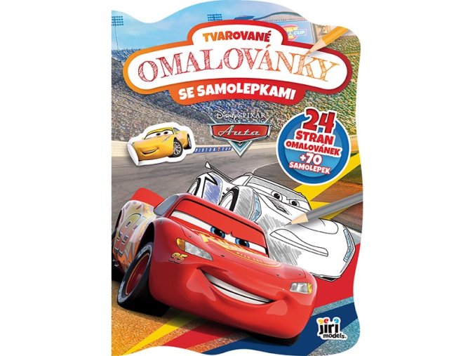 Tvarované omalovánky Auta