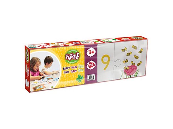 Puzzle pro předškoláky Čísla, barvy, tvary