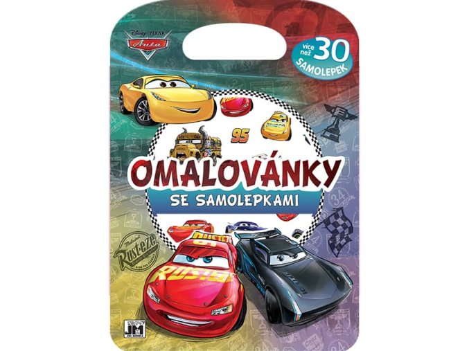 Omalovánky se samolepkami Auta