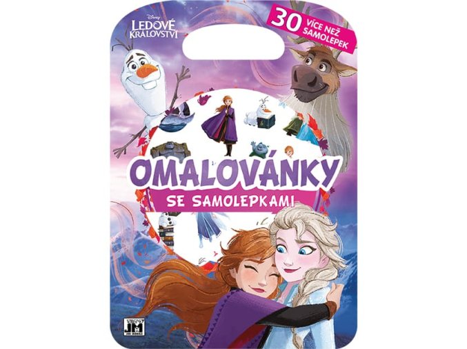 Omalovánky se samolepkami Ledové království