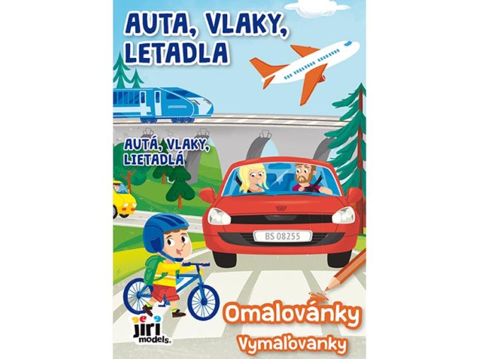 Omalovánky A5 Auta, vlaky, letadla