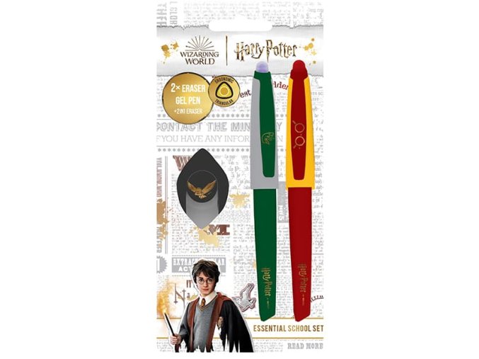 Gumovací pera v setu Harry Potter
