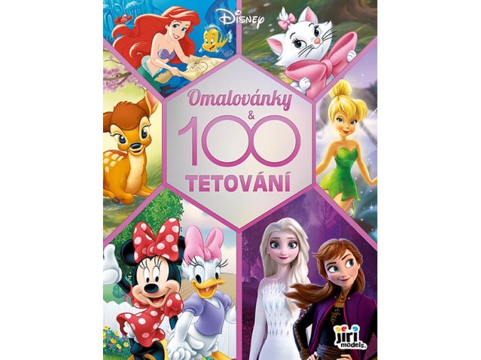100 tetování s omalovánkami Disney holky