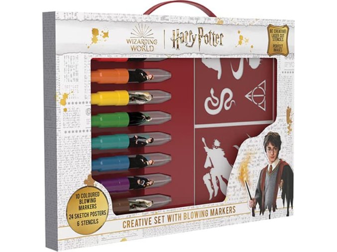 Kreativní set s foukacími fixy Harry Potter