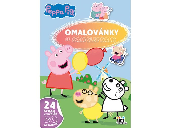 Omalovánky A4 se samolepkami Prasátko Peppa